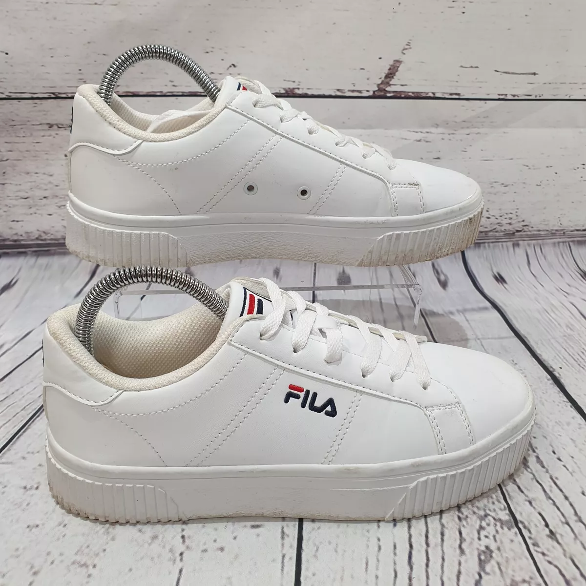 FILA White Trainers UK Size 5.5 EU 39 Sneakers
