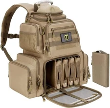 Military Tactical Range Backpack Gun Bag for Hand Gun and Ammo with Pistol Case