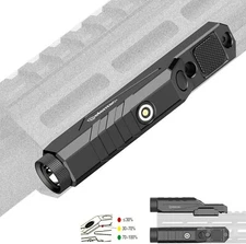 DEFENTAC 1600 Lumens Tactical Flashlight fit for M-LOK & Picatinny Rail Magnetic