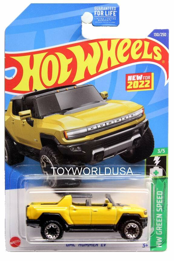 2022 Hot Wheels #130 HW Green Speed GMC Hummer EV yellow