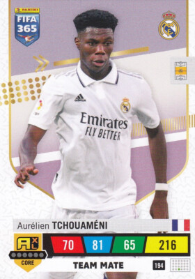 Panini Card Fifa 365 2023 Adrenalyin XL Nr. 194: Aurelien Tchouameni Real Madrid