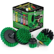Green “ Drill Power Kitchen Scrub Brush Kit “ Oven Cleaning Attachment “ Drill S