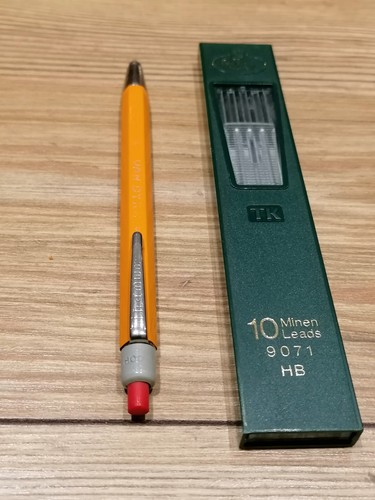Eberhard Faber Fallminenstift 2 mm inkl. Minen HB - VAN DYKE - Mit Clip Vintage - Bild 4 von 10