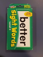 SIGHT WORDS LEVEL C - POCKET FLASH CARDS T-23029 108 Words Phonics