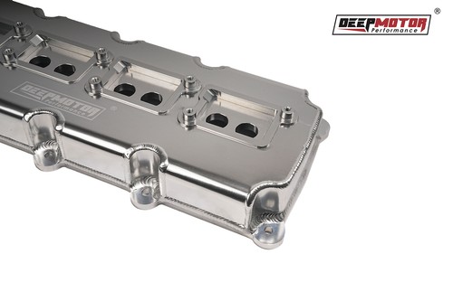 Cubiertas de válvula fabricadas en aluminio Deepmotor para Gen 3 III Hemi 5.7L 6.1L 6.4L SIL - Imagen 4 de 6