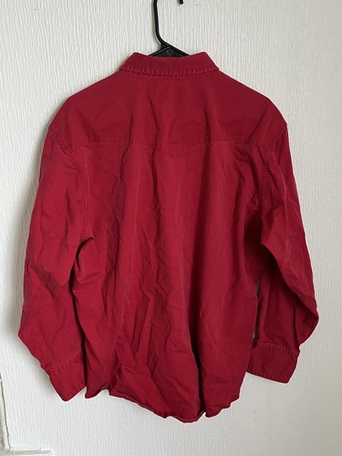Camicia VINTAGE Wrangler Brushpopper Uomo MED-LRG Pearl Snap Western Cowboy Rodeo - Foto 5 di 6