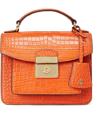 ralph lauren leather satchel