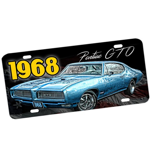 1964 - 1974 Pontiac GTO Muscle Classic diseño de automóvil cartel de aluminio - Imagen 6 de 12