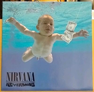 NIRVANA NEVERMIND EURO LP 1st Pressing,Misprint Sleeve, Embossed Label, Mint-