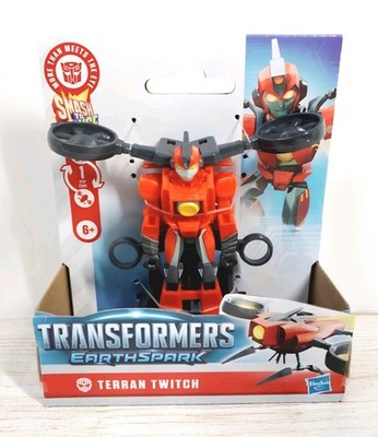 Transformers EarthSpark TERRAN TWITCH Smash to Change 4'' Action Figure Hasbro