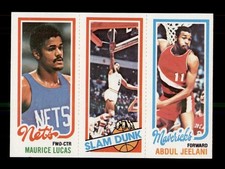 1980-81 TOPPS BASKETBALL MAURICE LUCAS, JULIUS ERVING, ABDUL JEELANI