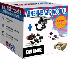 BRINK AHK für Citroen C4 Fließheck 10-18 diag. abnehmbar + 13-pol ECS ES SPEZ