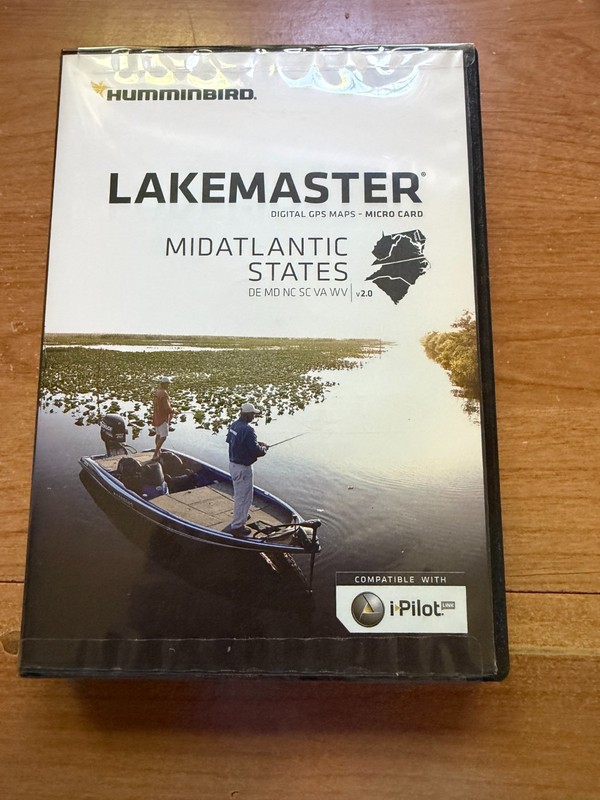 Lakemaster MidAtlantic States Map Card