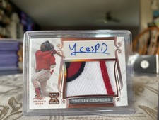 2023 LEAF Trinity Baseball | Yoeilin Cespedes XRC JERSEY PATCH AUTO */99