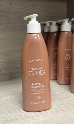 Lanza Healing Curls Butter Shampoo Micro Lather ~ 8 oz / 236 ml ~