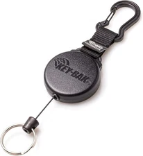 KEY-BAK SECURIT Heavy Duty Retractable Keys Holder Clip Closure Retractable Cord