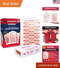 Bulk 60 Non-Toxic Glue Traps for Mice  Bugs - Safe Pet-Friendly Pest Solutions