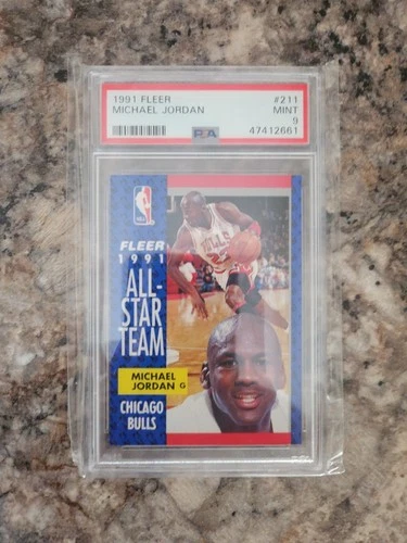 1991 Fleer Basketball Michael Jordan #211 PSA 9 HOF Chicago Bulls
