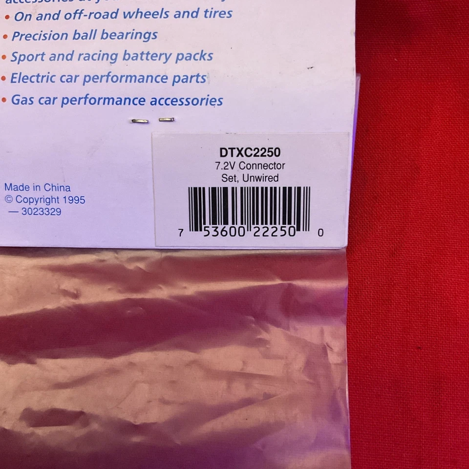 Juego de conectores Team Duratrax 7,2 V, sin cable DTXC2250 Foto 4 de 4