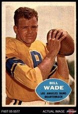 1960 Topps #61 Bill Wade Photo is Reversed Rams UER Vanderbilt 4 - VG/EX