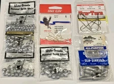 Water Gremlin Round Split Shot Sinkers Slip Sinkers Tru Turn Hooks Eagle Claw