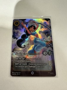 Disney Lorcana Fabled Jasmine- Fearless Princess- Enchanted- 240/204 -NM