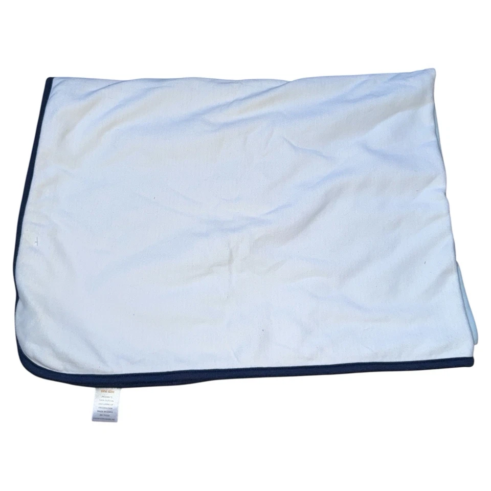 Cobertor reversível Gymboree COTE DE AZURE algodão veleiro 2007 bebês - Imagem 3 de 4