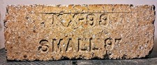 Rare,  Mint Condition Antique Firebrick Stamped "KX-99 SMALL 9"