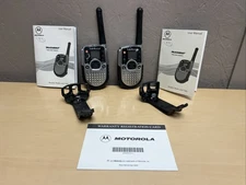 Motorola Talkabout TA280 SLK Blue/Silver 14-Channels 2-Way Radio Walkie Lot Of 2