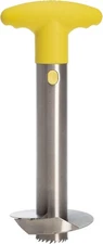 Tasty Pineapple Slicer, Stainless Steel with Non-Slip Handle, Cores & Yellow 