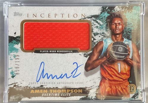 2021 Inception OTE AUTO PATCH RC / 199 AMEN THOMPSON #AT2 PSA MINT 9 - Bild 6 von 18