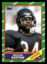 Walter Payton 1986 Topps #11 Chicago Bears