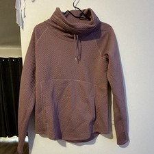 Marmot Women s Purple Pullover Hoodie Size M Polyester Knit Pockets Logo