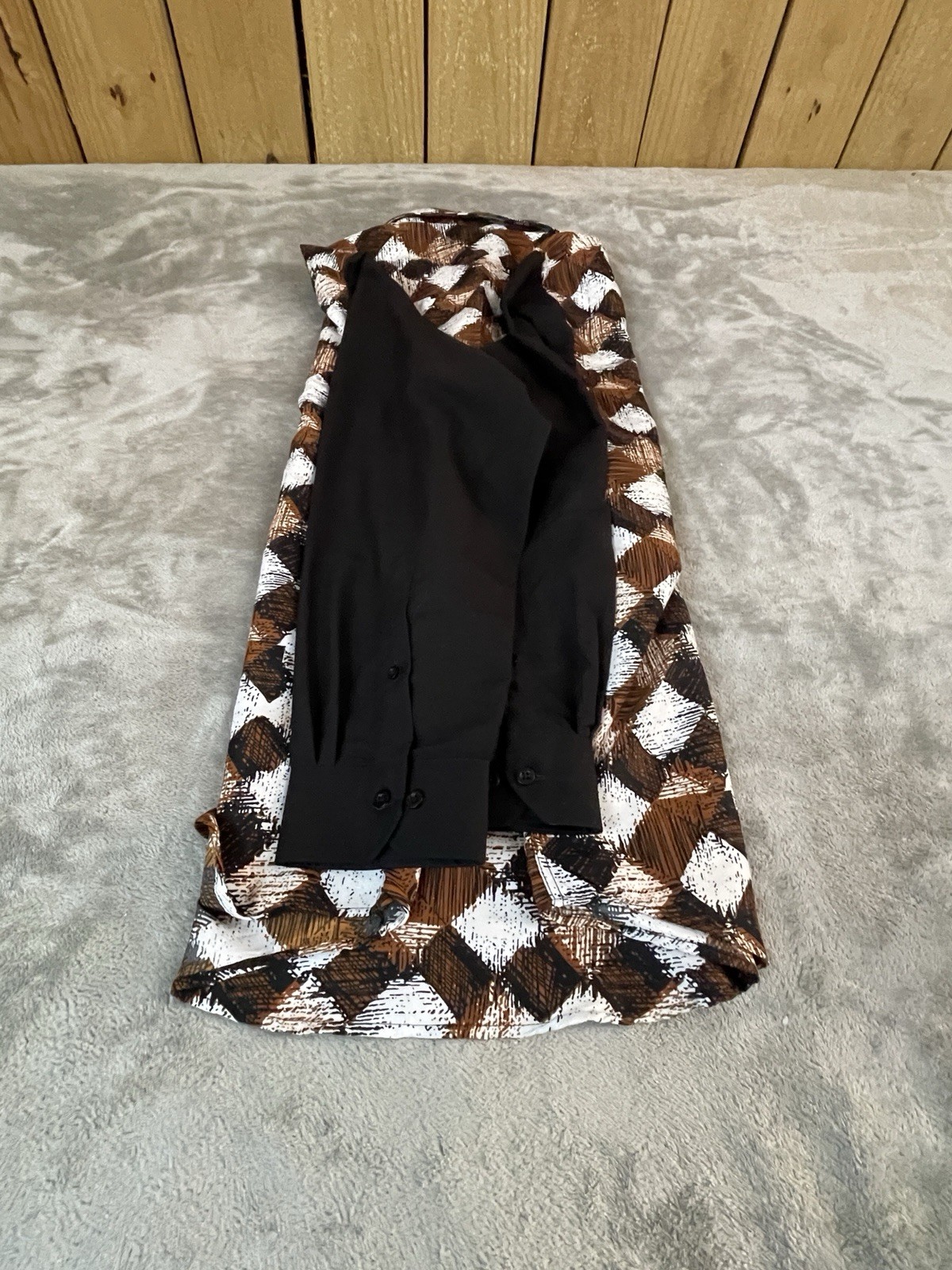 Steve Harvey Collection Diamond Pattern Shirt !! … - image 9