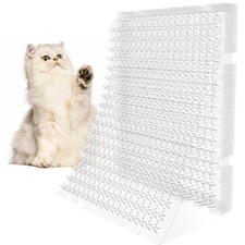 Clear Scat Mat for Cats, 10 Pack 16" X 13" Cat Deterrent Mats with 1" Spikes and