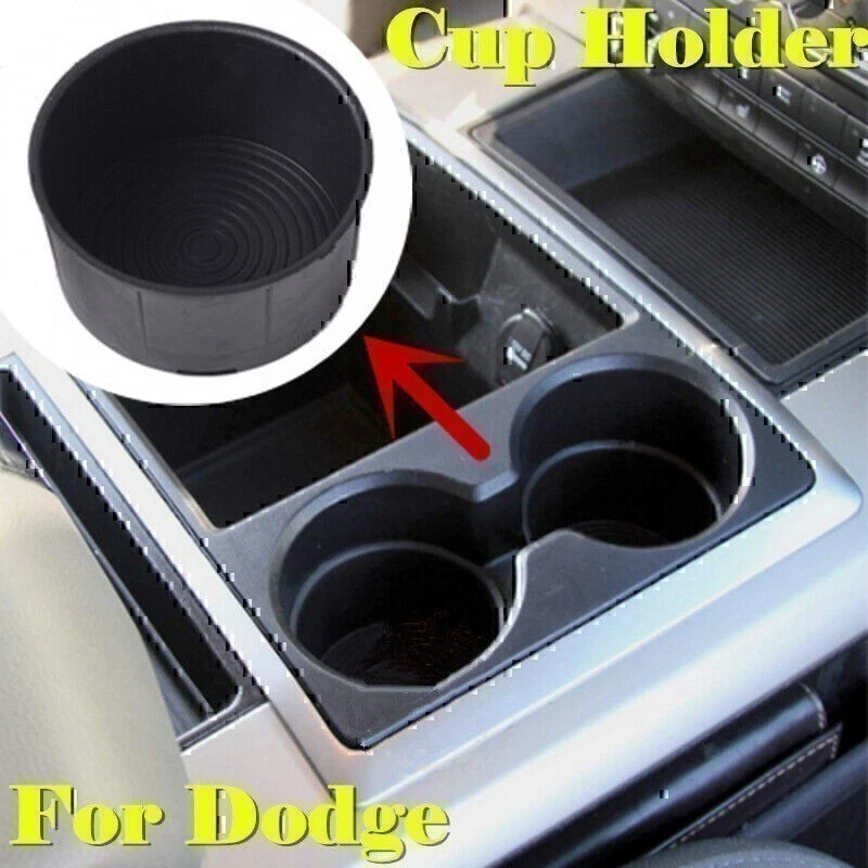 Inserto portavasos de goma para Dodge Ram 1500 2009-2016 y 10-16 Ram 2500 3500 1FI Foto 2 de 4