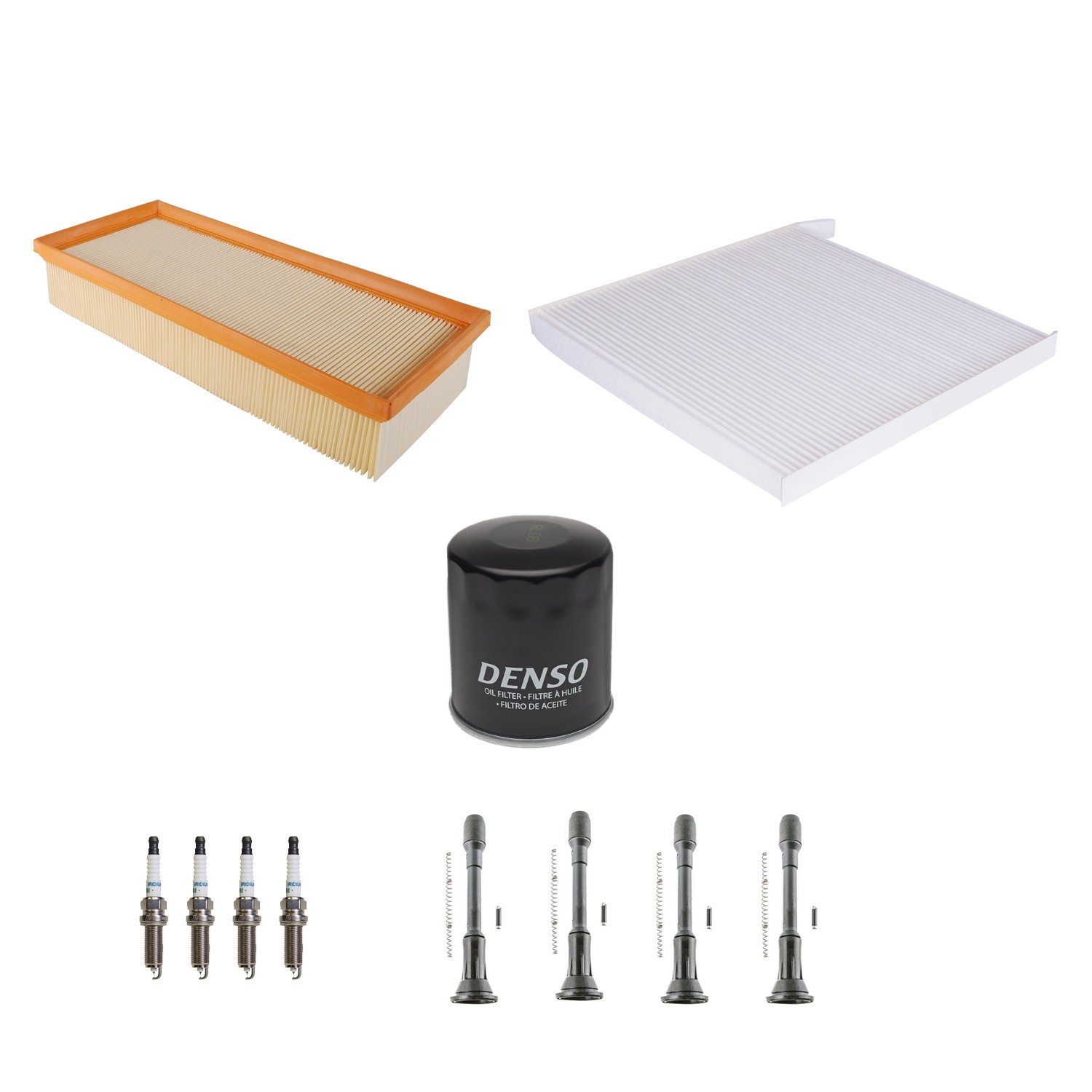 Denso Tune Up Kit 4 Spark Plugs  Boots Kit for Altima 2.5 L4 QR25DE Sedan Coupe