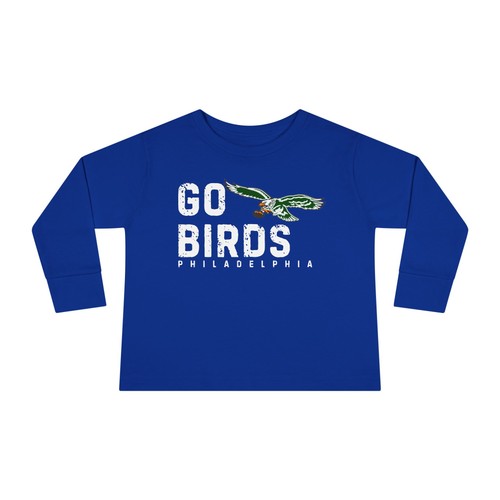 Toddler Philadelphia Football Long Sleeve Tee Kids Eagles Shirt Unisex - Picture 3 of 14