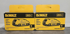 2 NEW Genuine Dewalt 20 Volt 20v Max 2 Ah Li-Ion Batteries DCB203 2024 Date