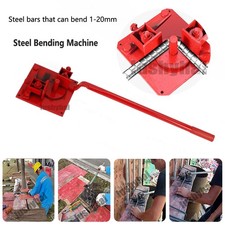 Manual Steel Bar Bender Rebar Bender Portable Construction Building Bending Tool