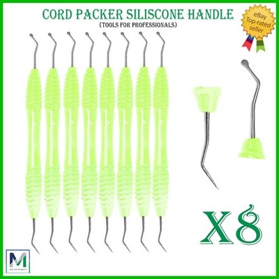 Premium Dental Gingival Cord Packer   Serrated Stainless Steel Tool with Silicon