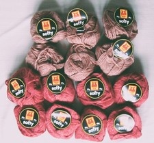 Wollpaket Strickwolle 14x50 g Esslinger softy Wolle braun rot Schurwolle Mohair
