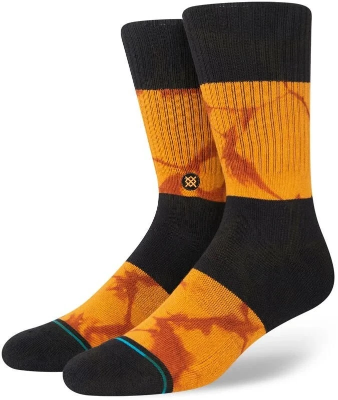 Stance Men Brown Crew Cotton Cushion InfiKnit Assurance Casual Socks Sz L 9-13