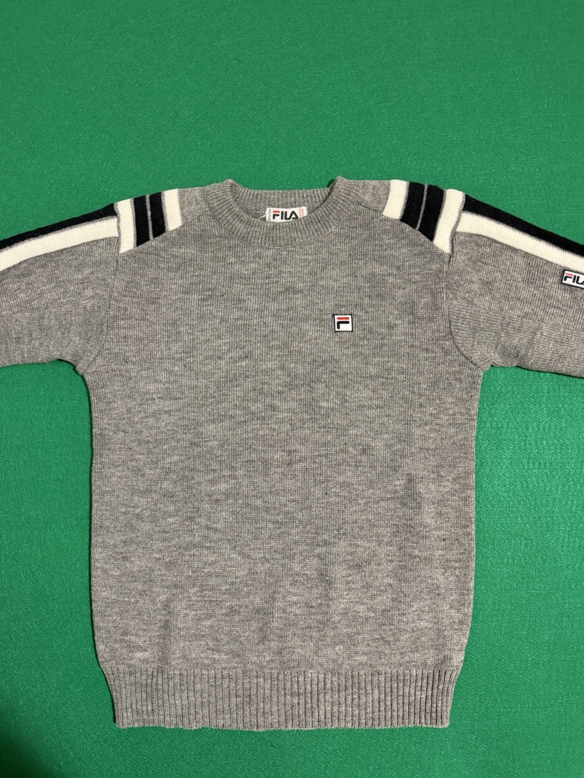 Vintage Fila Bjorn Borg Sweater Sweatshirt Wool Grey