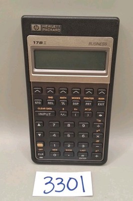Vintage HP Hewlett Packard 17B Business Calculator 1987