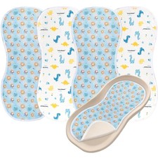 4 Packs Peanut Changing Pad Cover, 4-Layer Thickened Changing Pad Liner Waterpro