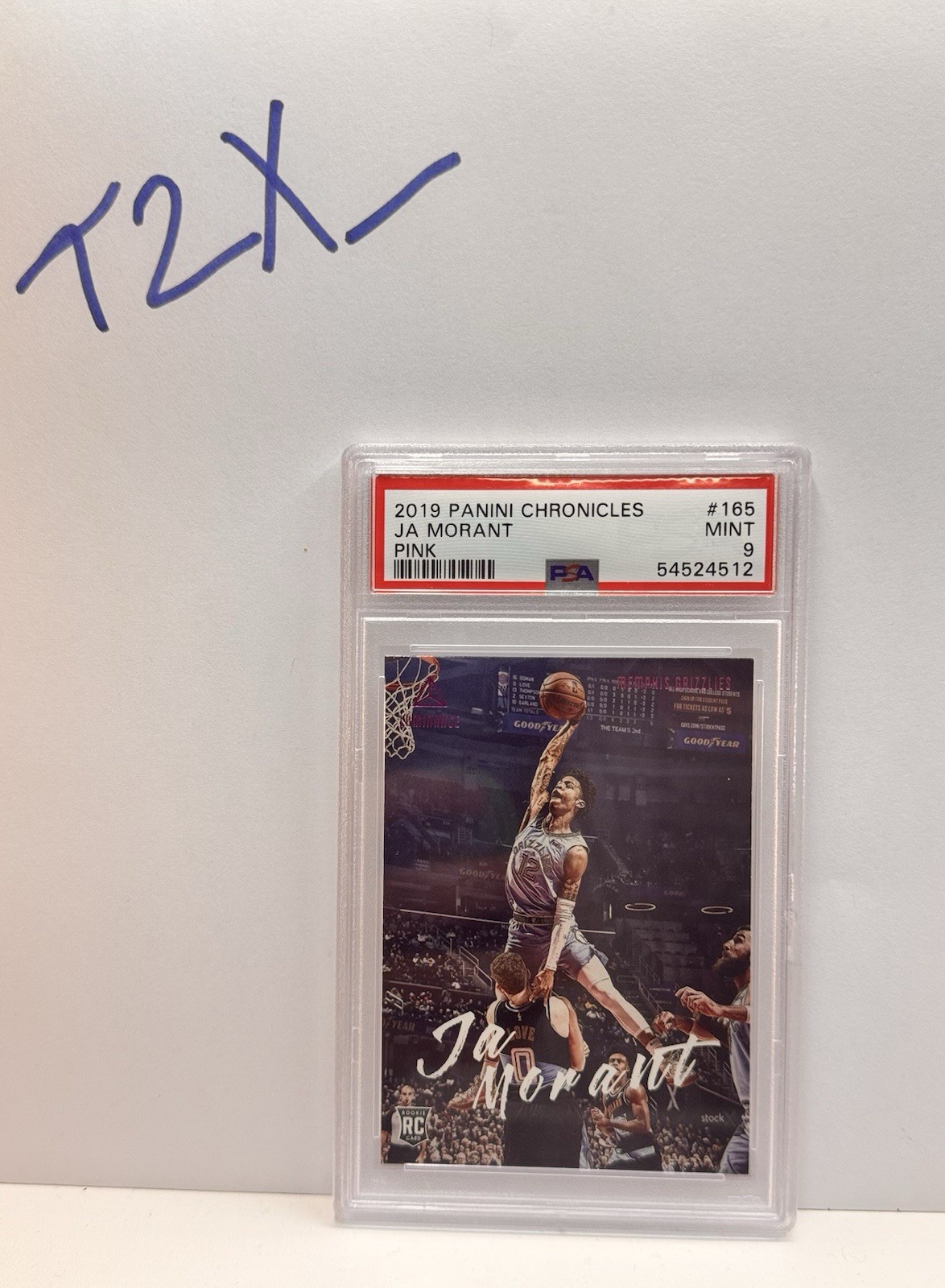 Panini 2019-20 Chronicles Luminance Ja Morant #165 Pink Rookie Memphis PSA 9