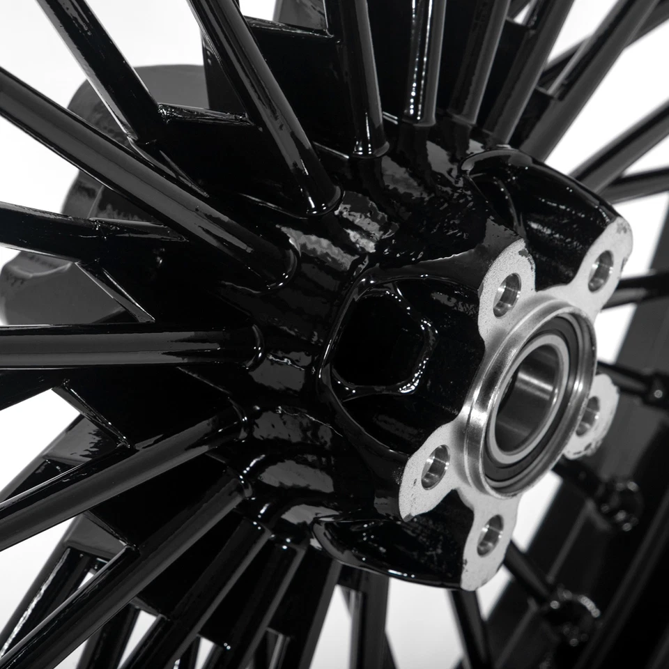 21" Fat Spoke Front Wheel For Harley Softail Heritage Classic Night Train Used Foto 4 de 4