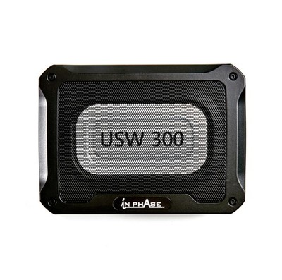 In Phase USW300 300W Untersitz Subwoofer - Aktiv Auto 1er Pack, 