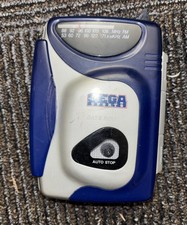 Sega Sports Bass Boost Spectra SS-20 Stereo Handheld Cassette Player As Is Vtg